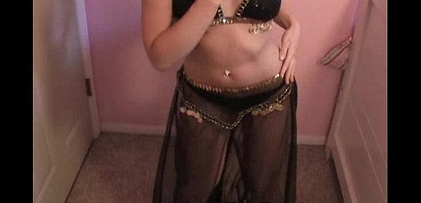  18YO Kitty Plays Belly Dancer with Anal Beads - DarlingCams.com